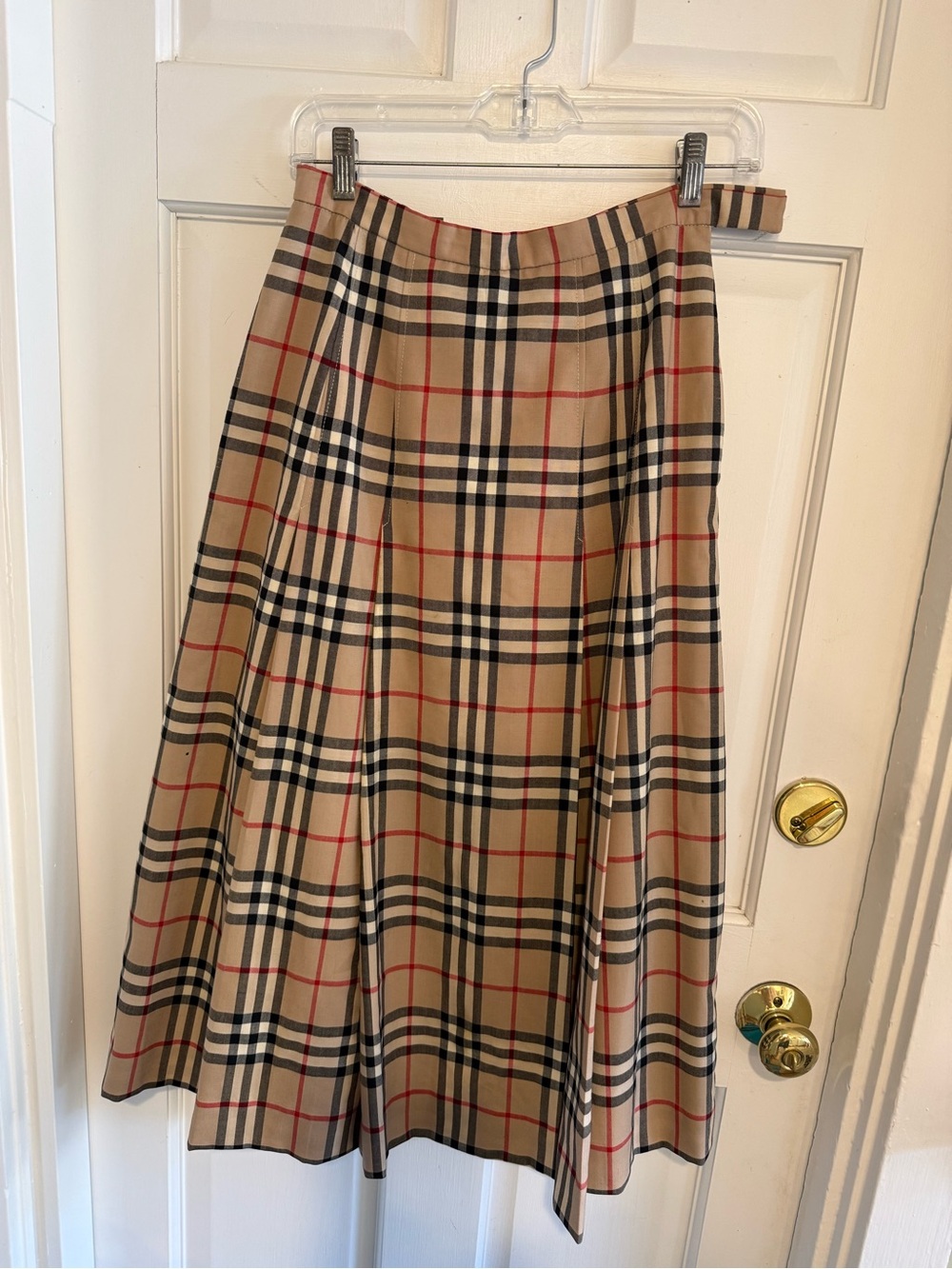 Burberry Nova Pleated Calf Length Skirt - Picture 2 of 8